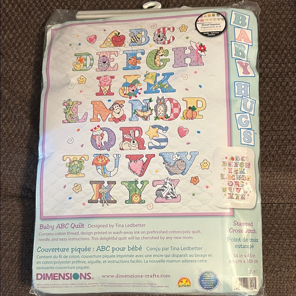 Dimensions Baby ABC Quilt - Colorful Design